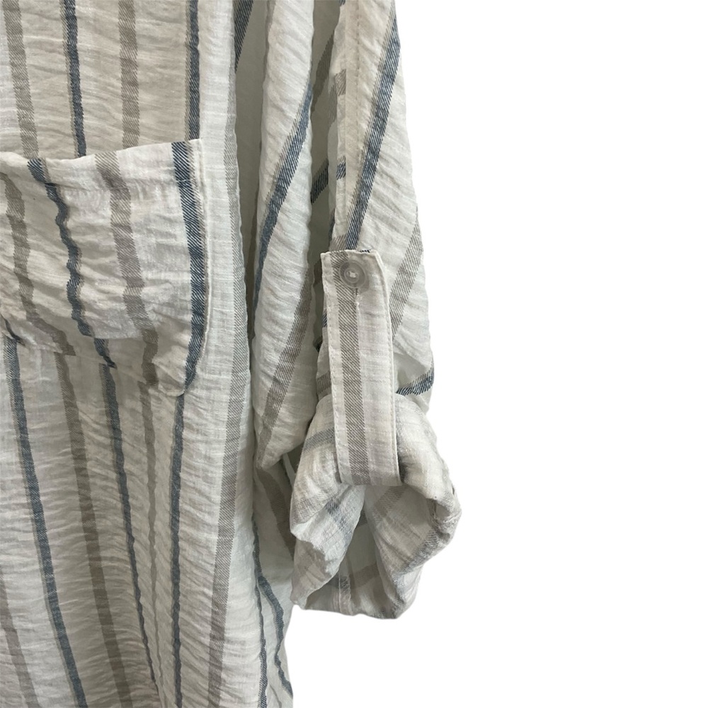 Style Rack Striped Button-Up Shirt - Picture 2 of 6